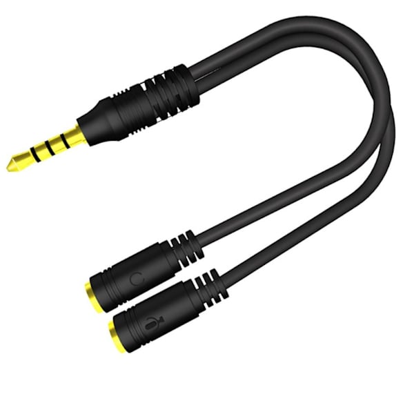 4 stk Lydkabel Lydadapterkabel SORT B ​​B Black B-B