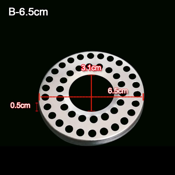 5 stk/sæt Gulvafløbsdæksel Vask Si B-6,5CM B-6.5cm