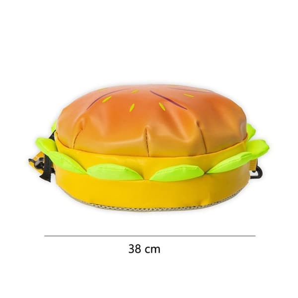 Hamburger skuldertaske studerende rygsæk