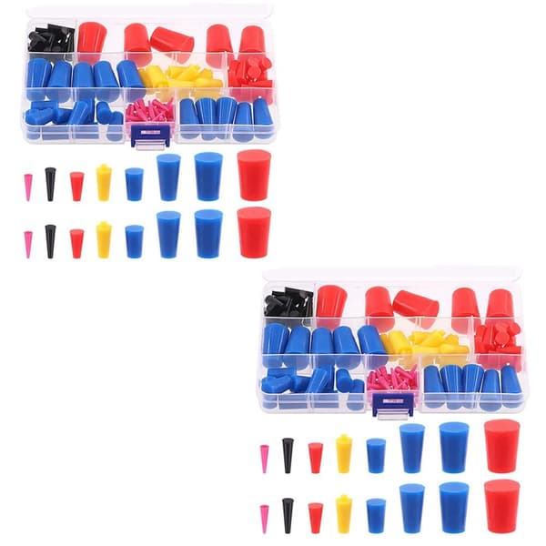 120st gummiproppar Kit Stopparplugg Silikon 120pcs