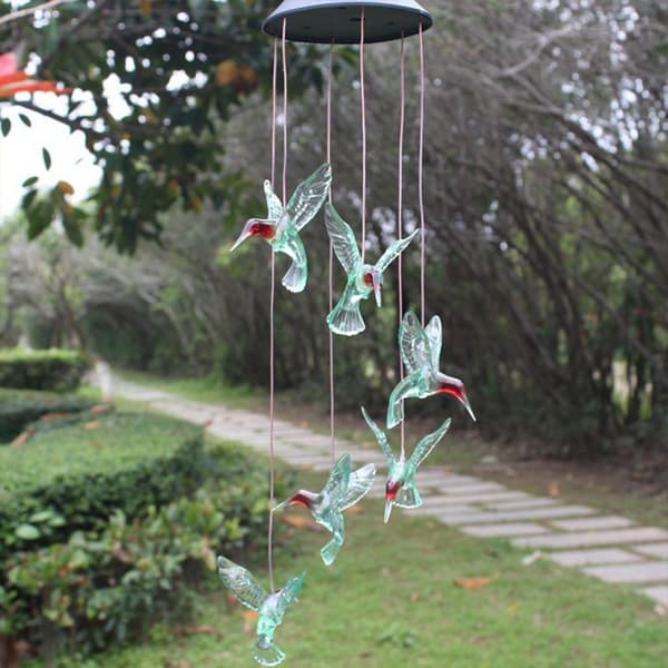 LED Hummingbird Lights Wind Chime 2 2 2