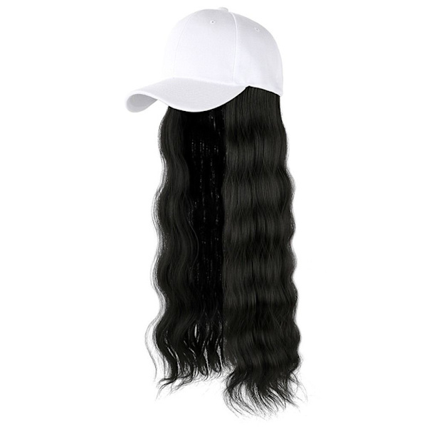 Connect Wig Justerbar MØRKEBRUN SORT HUE SORT HATT dark brown Black hat-Black hat