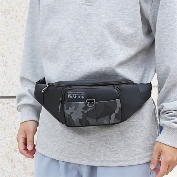 Herre Brysttaske Taljetaske SORT black