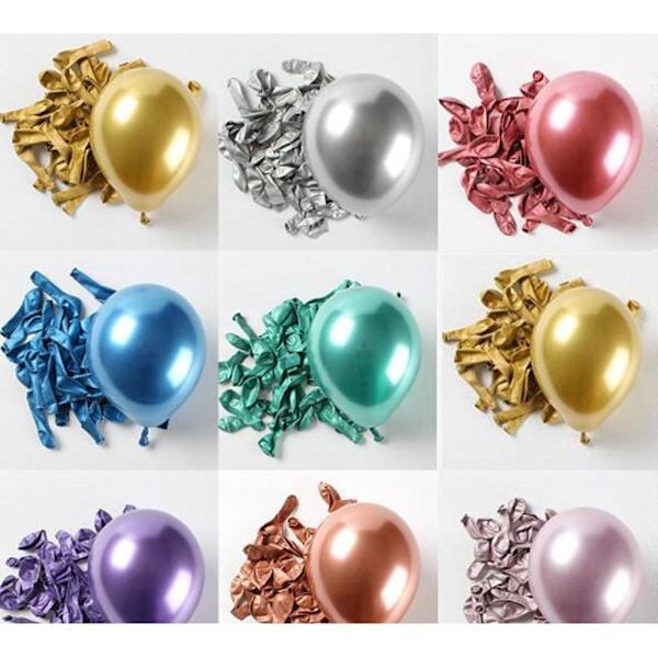 50st 5inch Latex Ballong Uppblåsbara Leksaker RÖDA red