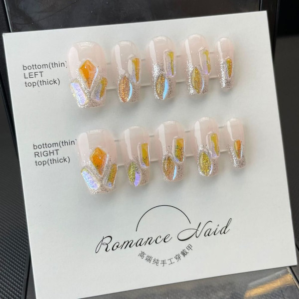 Pure Manual False Nail Fake Handmade Nails SSHORT SHORT SSHORT