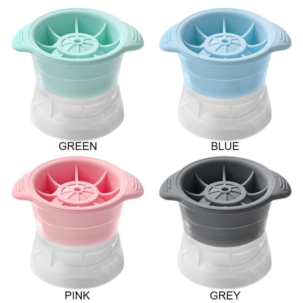 2st Sphere Ice Form Rund Ice Cube Maker BLÅ Blue