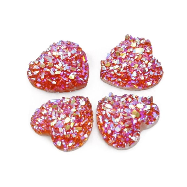 12 mm 100 st Glitter Heart Rhinestone Flatback Applique 4 4 4