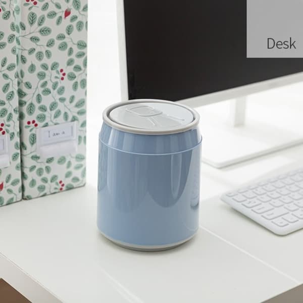 Skrivebord Dust Bin Mini Desktop Bin GRÅ grey