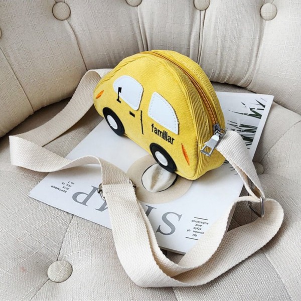 Cartoon Car Bag Crossbody Bag GUL yellow