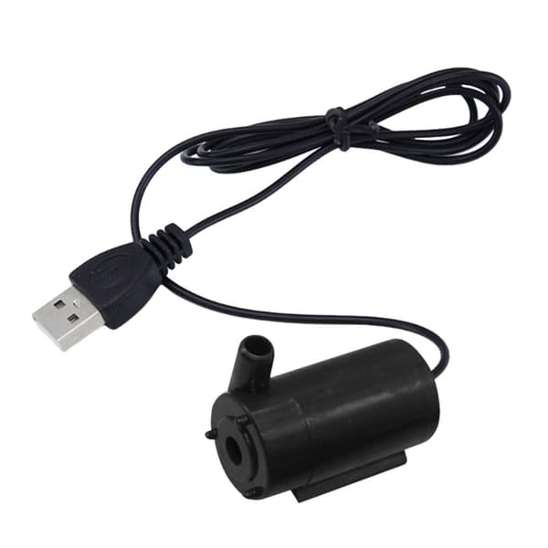 2st DC 5V dränkbar pump SVART Black