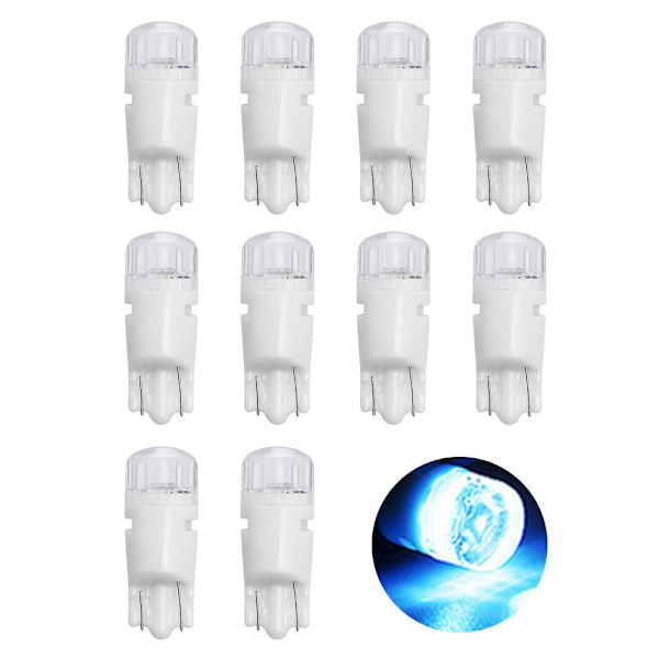 10stk LED Dashboard Lys Bil Instrument Pære LYS BLÅ light blue