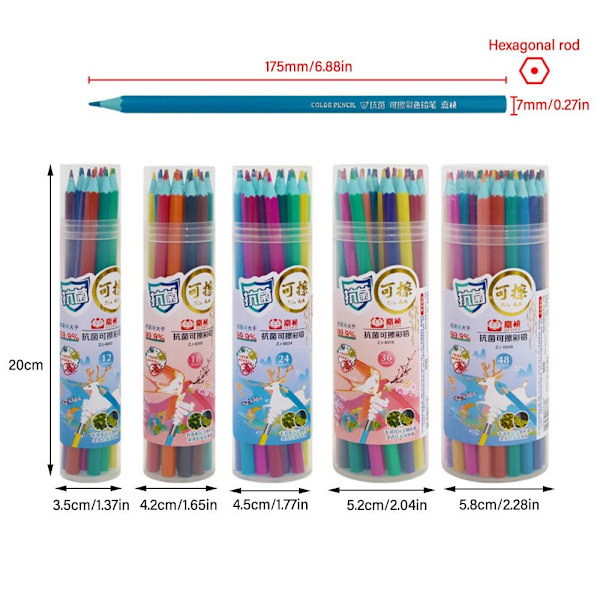 Färg Penna Färg Bly Pensel 24FÄRG 24FÄRG 24Colors