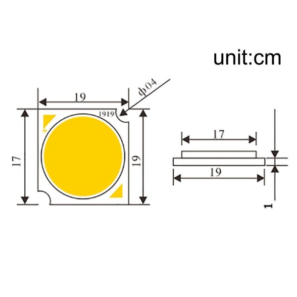 Light-Emitting Diode Light Beads 12W 12W 12W