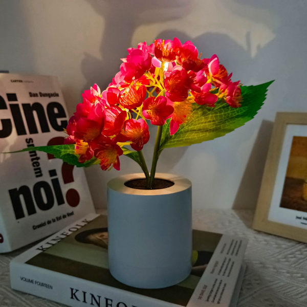 Led Hortensia Flower Lamp Pöytälamppu VALKOINEN 1 1 white 1-1