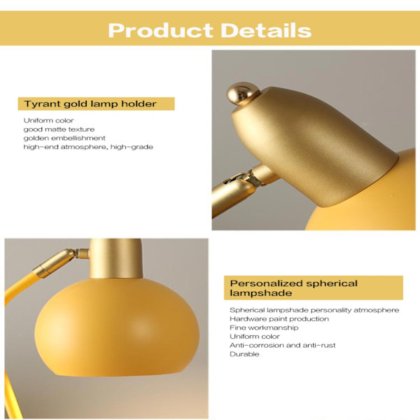 Bordslampa Bordslampa GUL EU PLUG EU PLUG yellow EU Plug-EU Plug