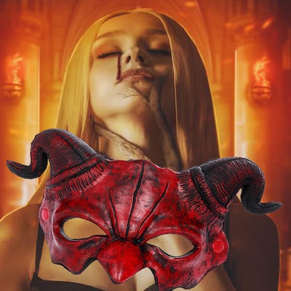 Fårskinnsmask Cos Mask RÖD Red