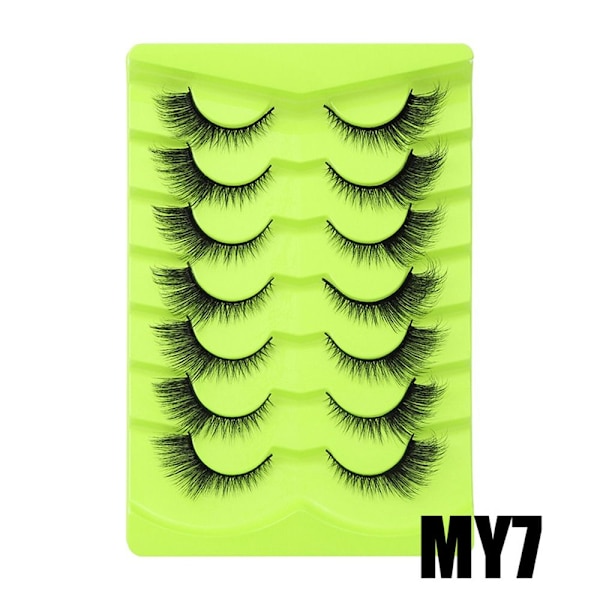 Cat Eye Lashes Falska ögonfransar ser ut som förlängningar MY7 MY7 MY7