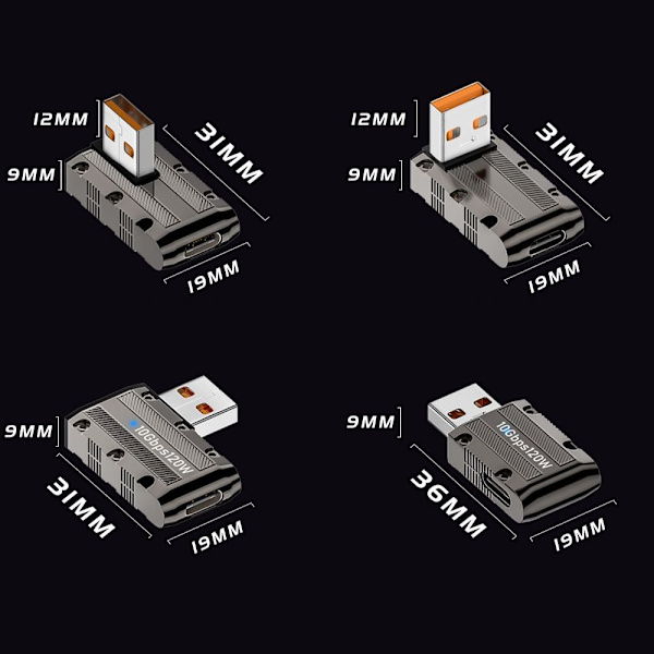 Type-C 3.1 - USB sovitin USB-C Converter 4 4 4