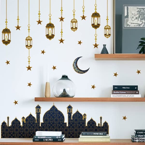 Eid Mubarak Väggdekaler Ramadan Dekoration 2