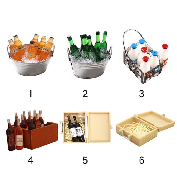1 set minijuomia maitoolutviini 4 4 4