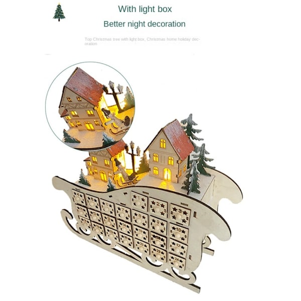 Adventskalender Nedtelling Julefest Dekorativ Kreativ Advent