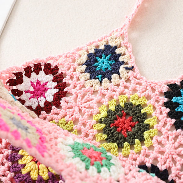 Leikattu Boho Bag Kangaskassi VALKOINEN white