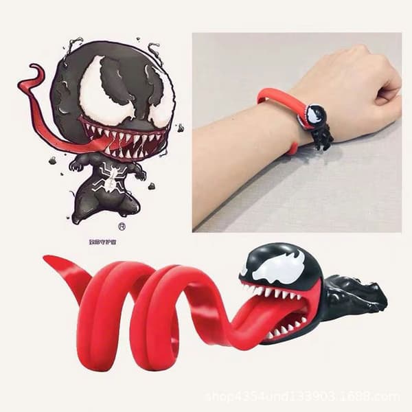 Rolig Luffy And Venom USB kabel Wire Data Line Hållare