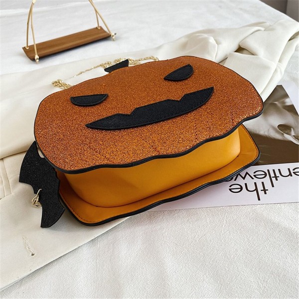Halloween Pumpkin Bag Crossbody Bag SVART Black