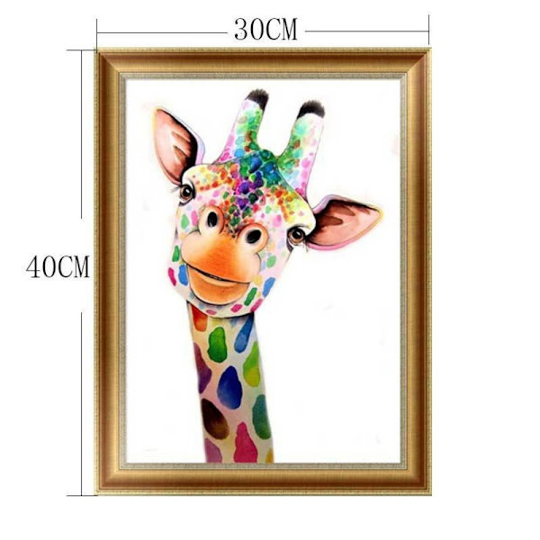 Diamant Maleri Kunst Billede GIRAF GIRAF giraffe