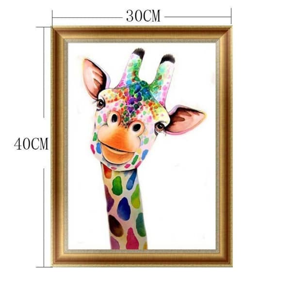 Diamantmaleri Kunst Billede GIRAFFE GIRAFFE giraffe