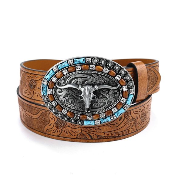 Miesten Western Cowboy -vyö soljella 110CM 110cm