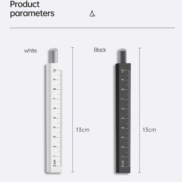 Penna Geometrisk Ritning Linjal Math Geometri Tools SVART Black