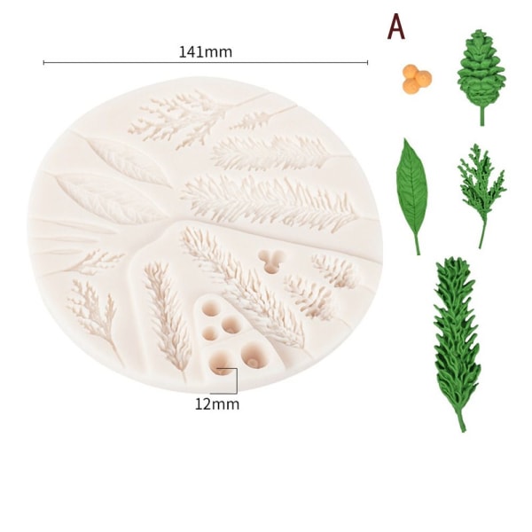 Pine Leaf Form Fondant Form CC C