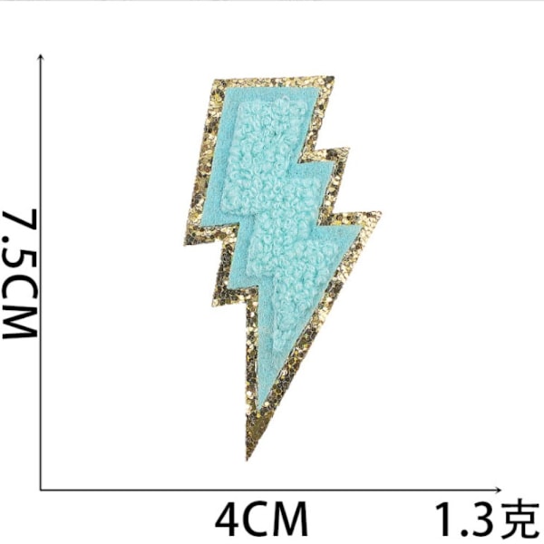 8 st Golden Edges Patch Lätt Patch Stryk på Patch