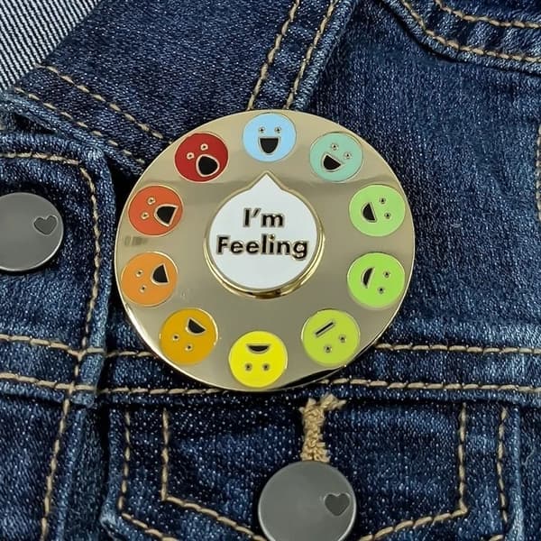 Mood Broche Pin Interactive Enamel Badge 1 1 1