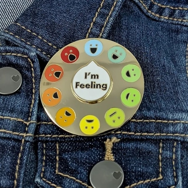 Mood Brosch Pin Interactive Emaljmärke 2 2 2