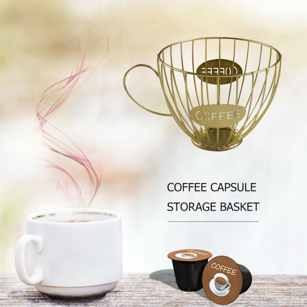 Kaffekrus Form opbevaringsstativ Frugtbakke SORT Black
