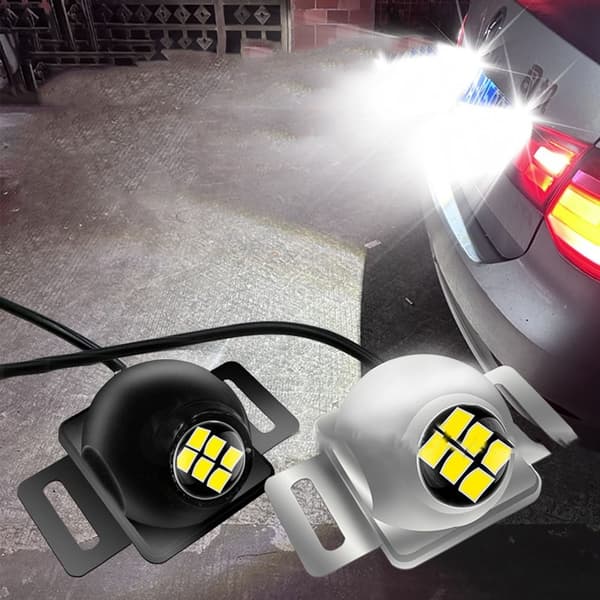 LED-baklys for bil, svart Black