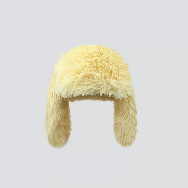 Lange kaninører Hat Beanies Cap GUL yellow