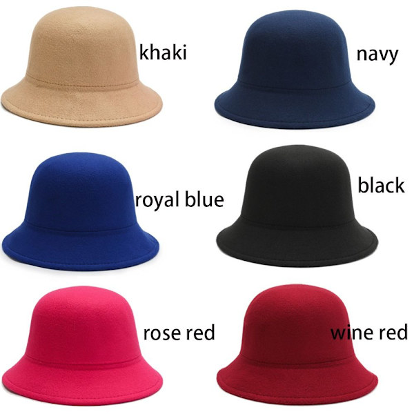Uldfiltkasket Floppy solhat SORT black