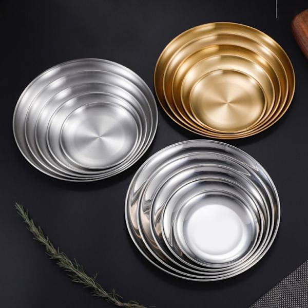 Runda Tallrikar Benspottskål SILVER-26CM SILVER-26CM Silver-26cm