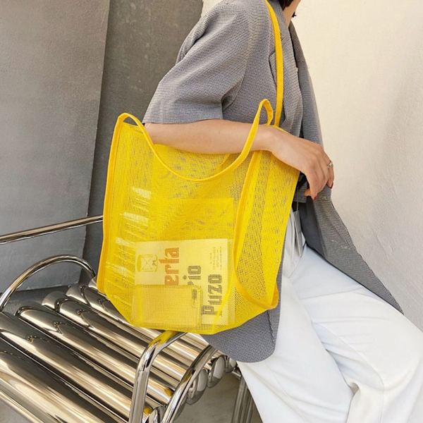 Mesh Handväska GUL yellow