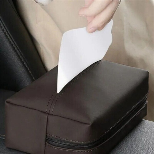 Car Tissue Box Papir Servietetui SORT black