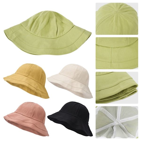 Fisherman Cap Store Visirer SORT black