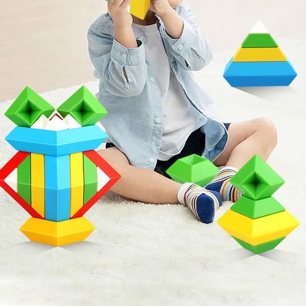 Pyramidi Palikkasarja Rakennussarja 15KPL 15KPL 15pcs