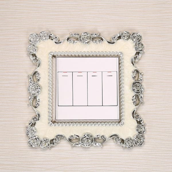 Enkelt lyskontakt dæksel Socket Surround Frame 08 08 08