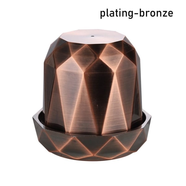 1 Stk Terningekop Terningbeholder PLATING-BRONZE PLATING-BRONZE plating-bronze