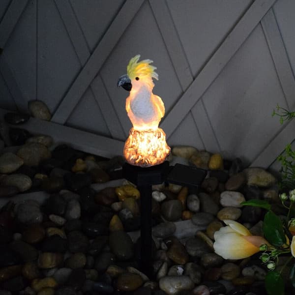 Solcellsdriven LED-lampa Papegoja Gräsmatta Ljus BLÅ Blue