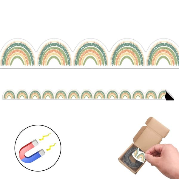 Magnetiske borders Whiteboard magnetstrimler 9 9 9