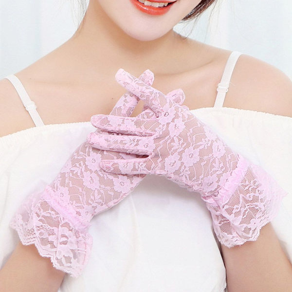 Party Dressy Handskar Spetshandskar ROSA pink